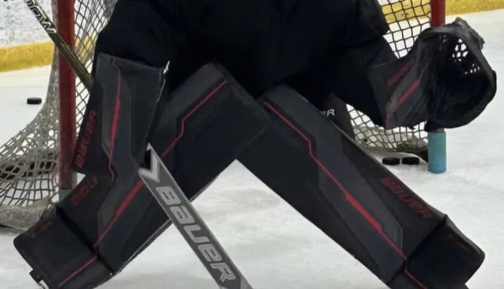 Goalie practicing agility